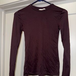 H&M Maroon Long Sleeve Top